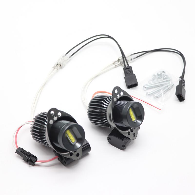 Daytime Light 160W/pair 6000K White Color DRL LED Marker Light Angel Eyes Bulbs for BMW 3 series E90 E91 LCI Halogen 09-11