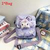 Cinnamoroll Hello Kitty Kuromi Canvas Single Shoulder Bag With Stitching Details For Daily Use