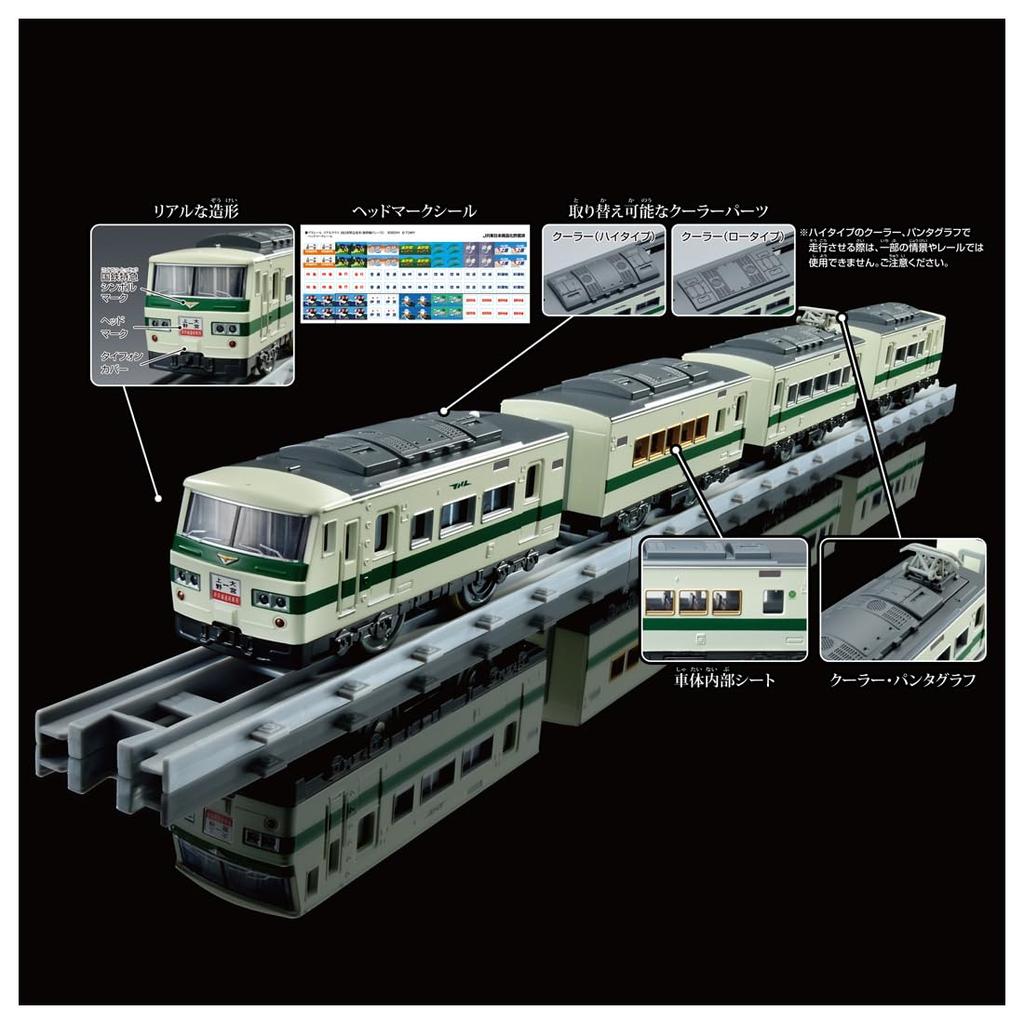 TAKARA TOMY Plarail Real Class 185 Series Limited Express Train (Shinkansen Relay)