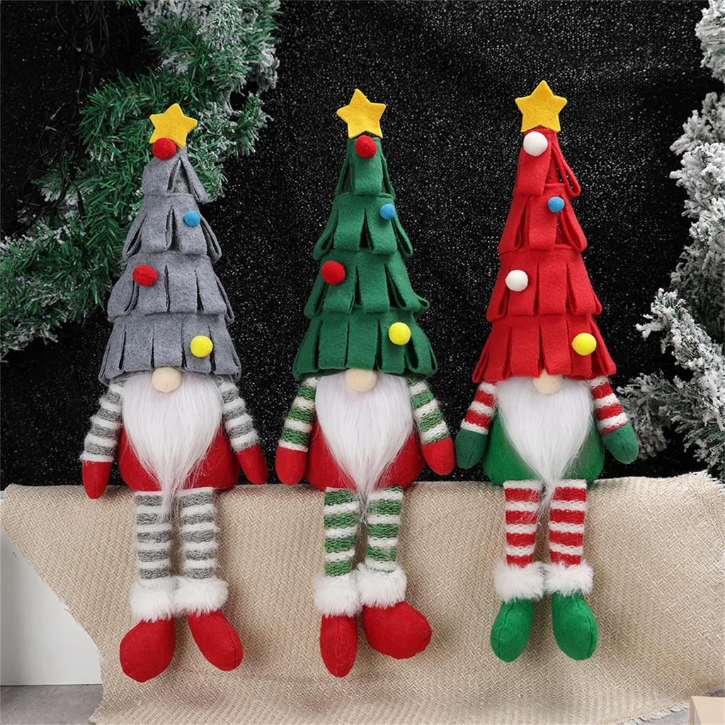 Christmas Decorations Christmas Tree Faceless Doll Long Leg Doll Ornament Christmas Home Hotel Decoration