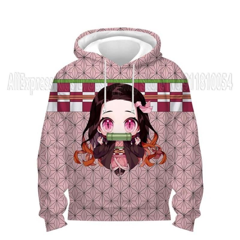 Малыши Демон Slayer 3D принт толстовки детские аниме толстовки мальчики девочки мультфильм свитера детские топы пальто Sudadera Escolar