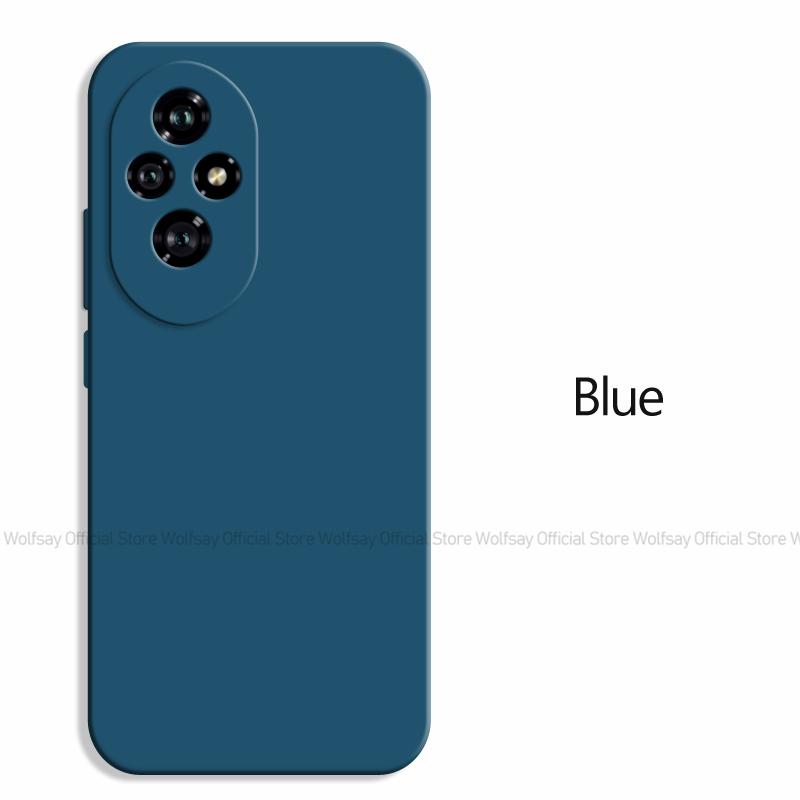 Чехол для Honor 200 Honor 200 200 Pro Чехол-бампер противоударный жидкий силикон TPU защитный чехол для задней панели телефона Honor 200