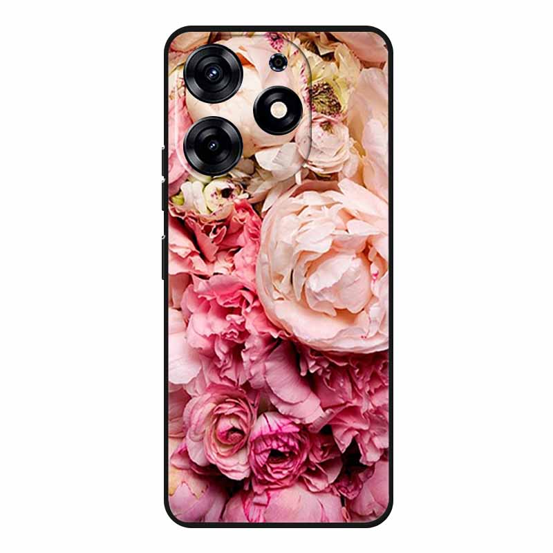 Милые Животные Мягкий Силиконовый TPU Чехол для Телефона Tecno Spark 20 Pro - Легкий и Ударопоглощающий Защитный Задний Чехол