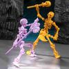 Многосуставной Подвижный Робот-Меняющий Форму 3D Печатный Скелет Манекен Макет Счастливый 13 Фигурки Настольное Украшение Хэллоуин Декор