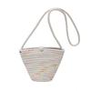 Elegant Soft Woven Bucket Bag For Women Casual Summer Style Shoulder Handbag In Khaki Red And Colorful