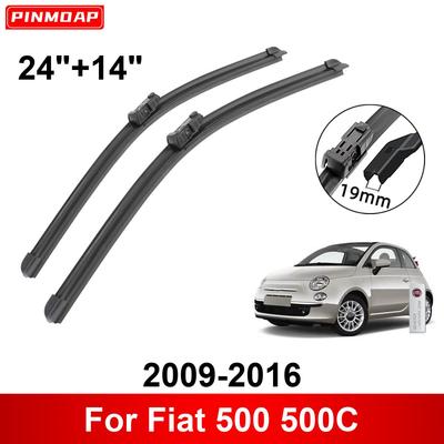 2 дворника 24" 14" передние дворники сменные подходят для Fiat 500 500C 2009-2016 щетки стеклоочистителя оригинальное оборудование щетка стеклоочистителя
