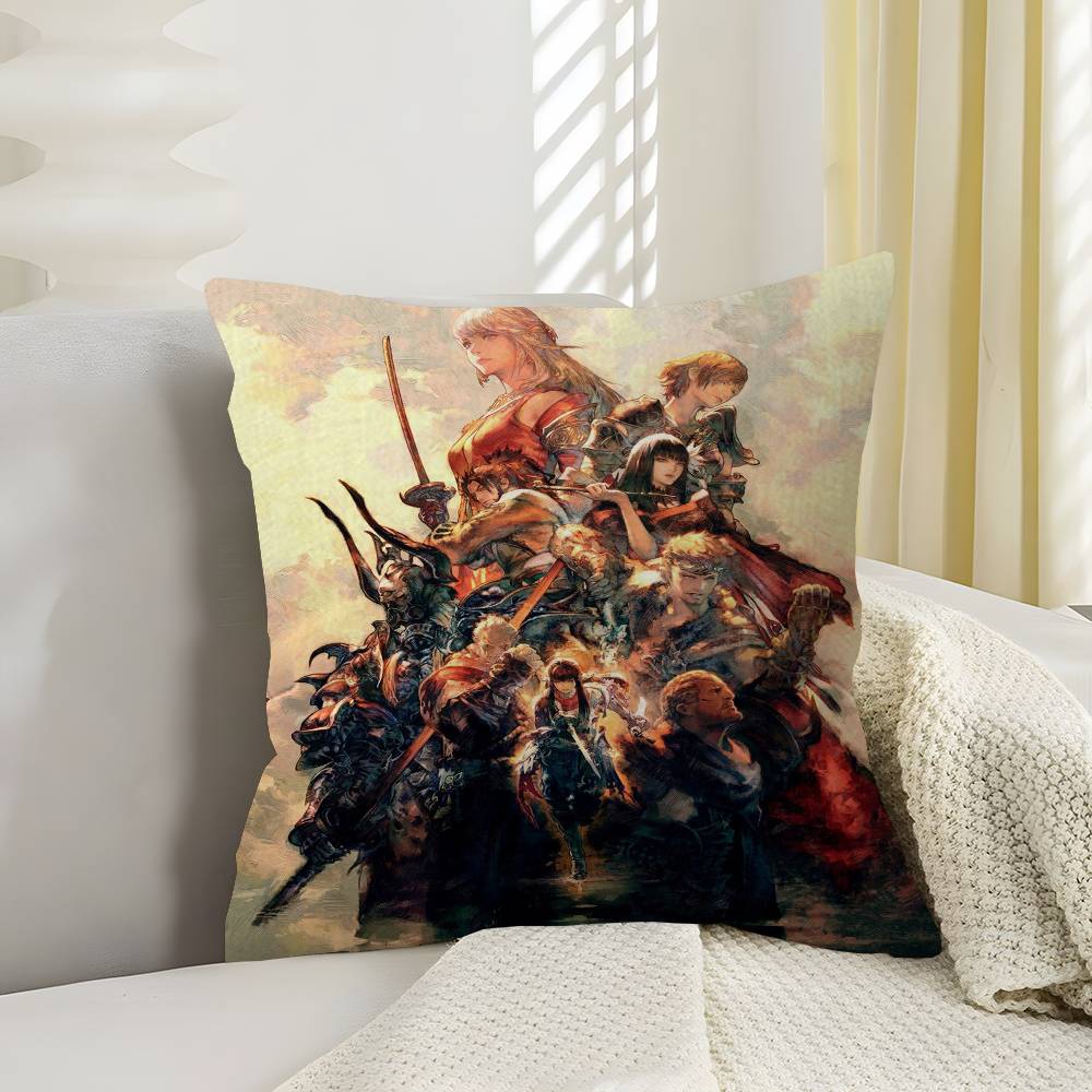 Аниме Фигурка Эскиз Видеоигры FINAL FANTASY Наволочка Дюймы Декор в деревенском стиле Домашние Подушки для дивана