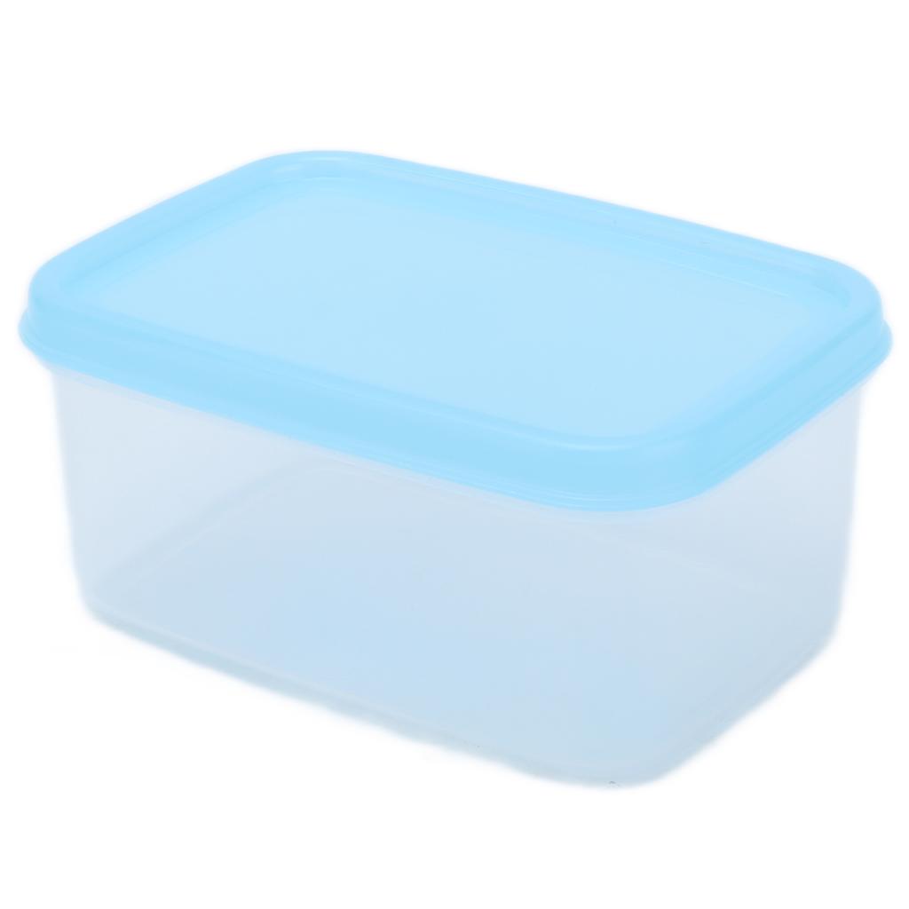 5Pcs Small Food Container Blue Heat Resistant Reusable Mini Airtight Multifunctional Food Box