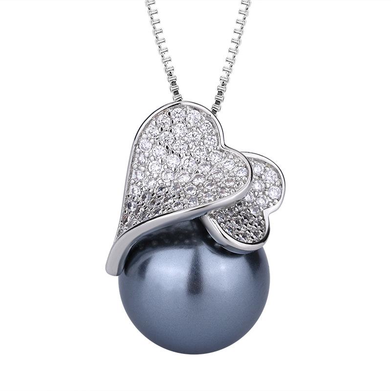 Серьги-гвоздики с имитацией натурального пресноводного жемчуга, двойное ожерелье из таитянского жемчуга с цирконием, серое кольцо с бусинами