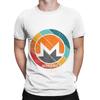 Монеро Xmr Криптовалюта Графический дизайн Закат в стиле гранж Смешная футболка 100% хлопок Футболки Monero Xmr Топы для унисекс