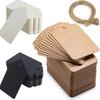 100 шт. Ручная работа DIY Этикетка-гребешок со шнурком Крафт-бумага Бирки для подвешивания Этикетка для упаковки Поделки