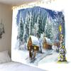 Bedroom Living Room Room Home Decor Tapestry Christmas Wall Hanging Room Decor Backdrop Fabric