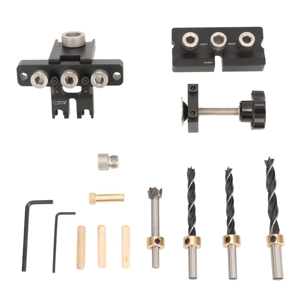 Дюбель-кондуктор, быстрое точное позиционирование отверстий, локатор сверления отверстий из алюминиевого сплава для мебели