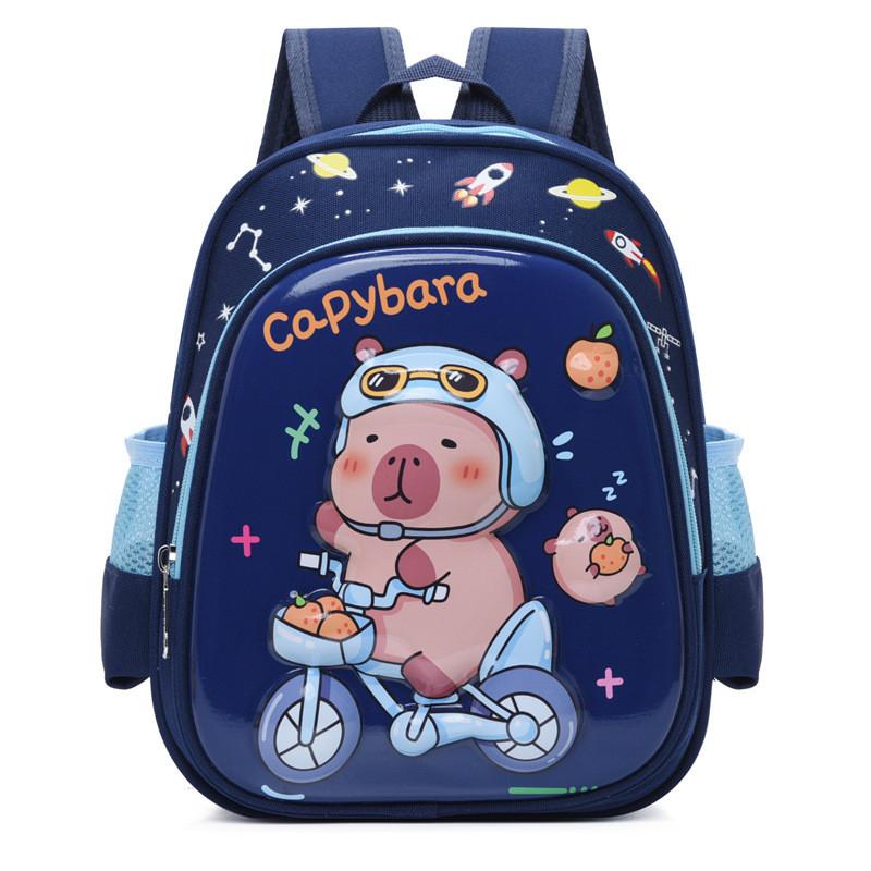 Stylish Capybara Backpack For Preschoolers With Light Weight Design And Colorful Nylon Fabric For Everyday Use