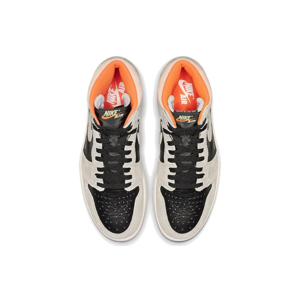 Air Jordan 1 Retro High OG Neutral Grey Мужские кроссовки Hyper-Crimson-White-Black 555088-018