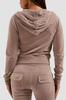 Juicy Couture Ciemno-Beżowa Bluza Damska Robertson Hoodie M
