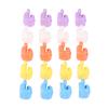 20Pcs Hand-Shaped Rubber Holder Silicone Thumb Wall Hook Cable Management Wire Organizer Multi-Function Wall Hangers Hooks