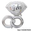 Diamond Ring Balloon Helium Foil Balloons Valentine 'S Day Party Wedding Decorations Birthday 
