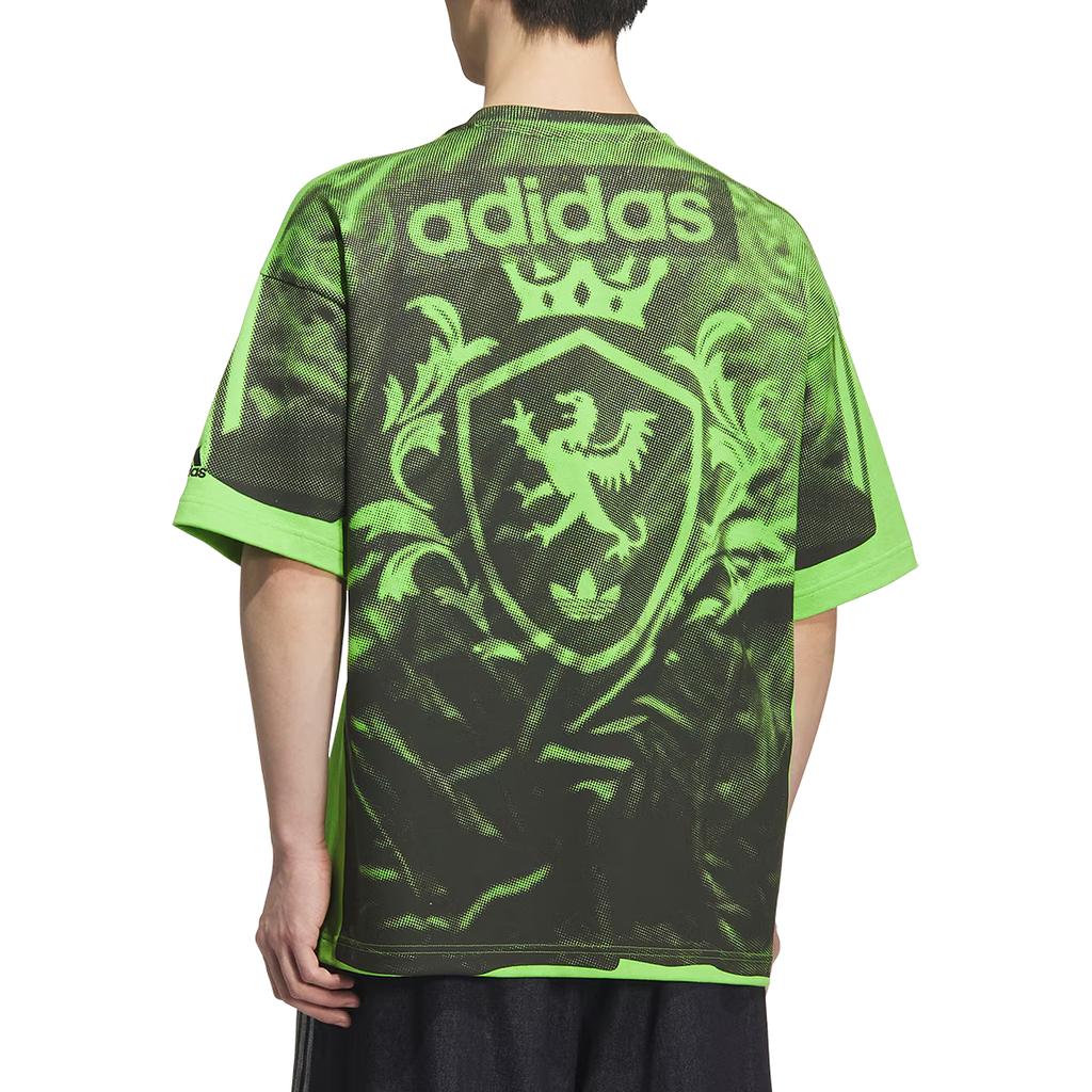 Adidas Оригиналы FW25 SNBN GFX Футболка с коротким рукавом, полосатая, свободного кроя, с круглым вырезом, 4 буквы, мужские топы IB7099