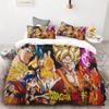 Duvet Cover New Dragon Ball Quilt Cover Set Super Saiyan Bedding Set Anime Cartoon Bed Bedroom Home Children Kids Boys Gifts