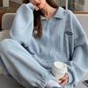 Женский костюм, спортивная одежда, корейский стиль, свободный модный повседневный комплект из двух предметов для бега