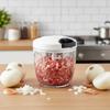 Kitchen Gadgets Hand-pulled Manual Garlic Chopper Sharp Effort-saving Meat Mincer Efficient Stainless Steel Garlic Masher Chef