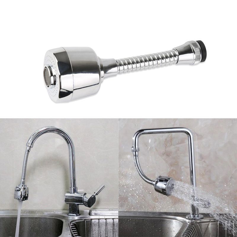 Water Saving Sink Faucet 360 Degrees Splash-proof Faucet Extender Sprayer Jet Water Tap Filter