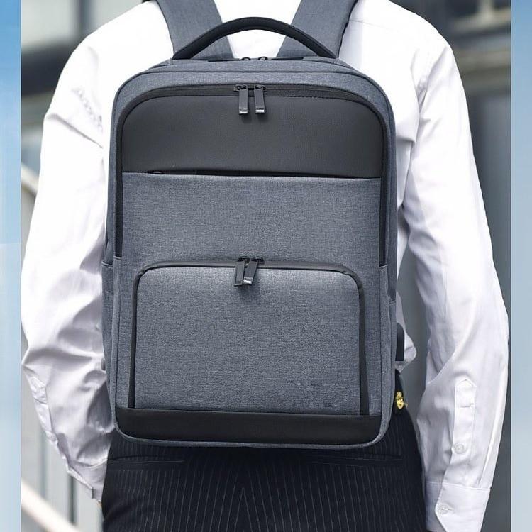 Новый унисекс однотонный водонепроницаемый и дышащий деловой модный повседневный универсальный рюкзак для повседневного использования