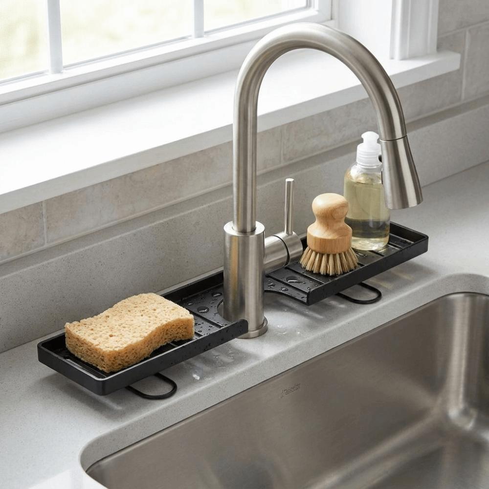 Rustproof Bathroom Storage Rack Waterproof Cosmetic Storage Box Kitchen Sink Holder Washstand