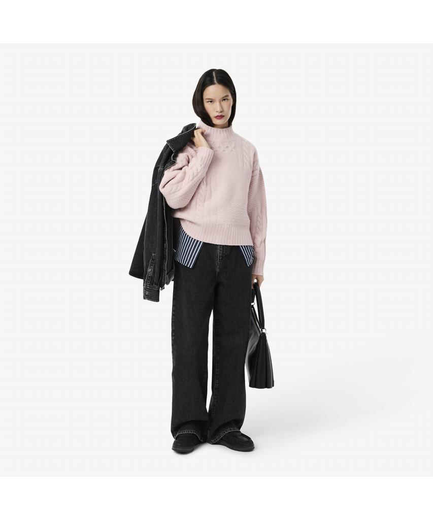 LACOSTE Women'S Aran Cable Turtleneck Pullover Af3974-55N Ady