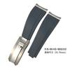 20mm Metal Link Curved End Rubber Watchband For Rolex Submariner DAYTONA Yacht-Master GMT Strap Silicone Bracelets