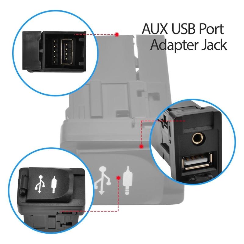 Автомобильный USB AUX Разъем-Адаптер Розетка Подходит для 86190-0R010 86190-52060 55434-02220 Удобная Зарядка Устройств
