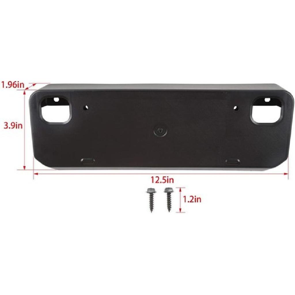 Front License Plate Mount Bracket Holder fit for 4Runner 2010-2024 SR5 TRD Black