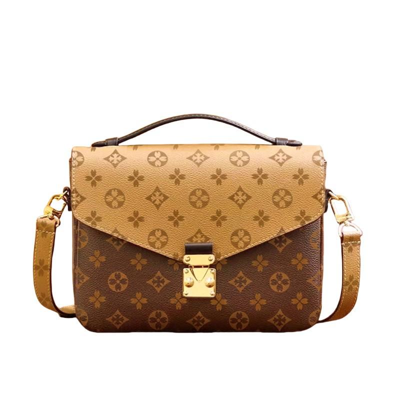 Genuine Leather Messenger Bag 2026 Womens Large Capacity Crossbody Handbag With Geometric