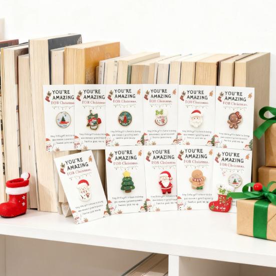 10 Pcs Christmas Pocket Hug Gifts Mini Holiday Souvenir Token with Heartwarming Cards Employee Appreciation Gifts for Coworker Employee Family Friends