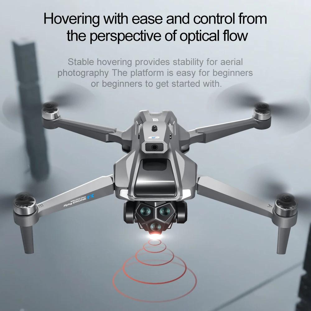 New M66 MAX Professional Drone HD 3 Cameras Brushless 5G Obstacle Avoidance Optical Flow Positioning Folding Rc Quadcopter Screen Display Toy Gift