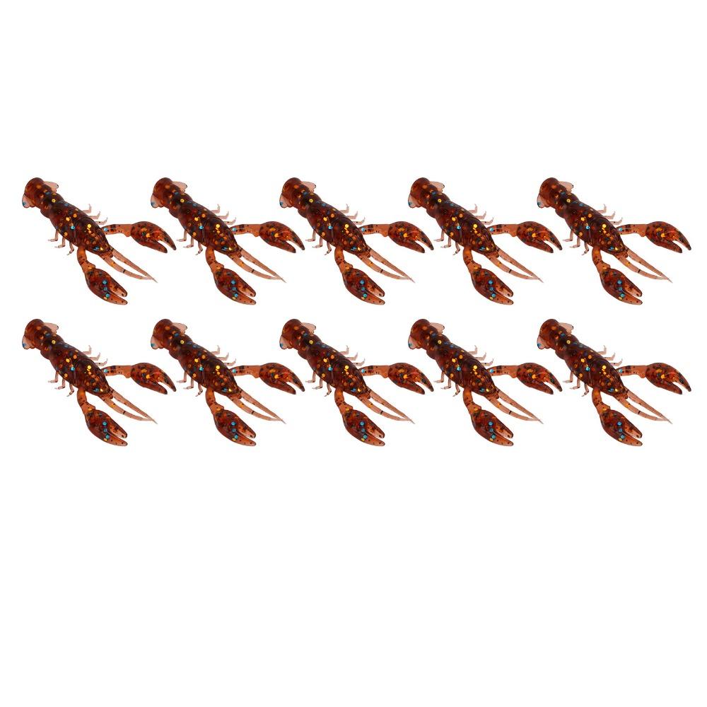 20PCS Soft Crawdad Bait 5.5cm Artificial Lure Durable Fishing Lure Bass Fishing