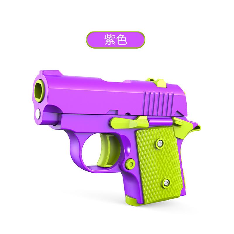 New Strange Toy Radish Gun M1911 Toy Gun, Gravity Reloading Radish Gun Toy 3D Printed Small Pistol