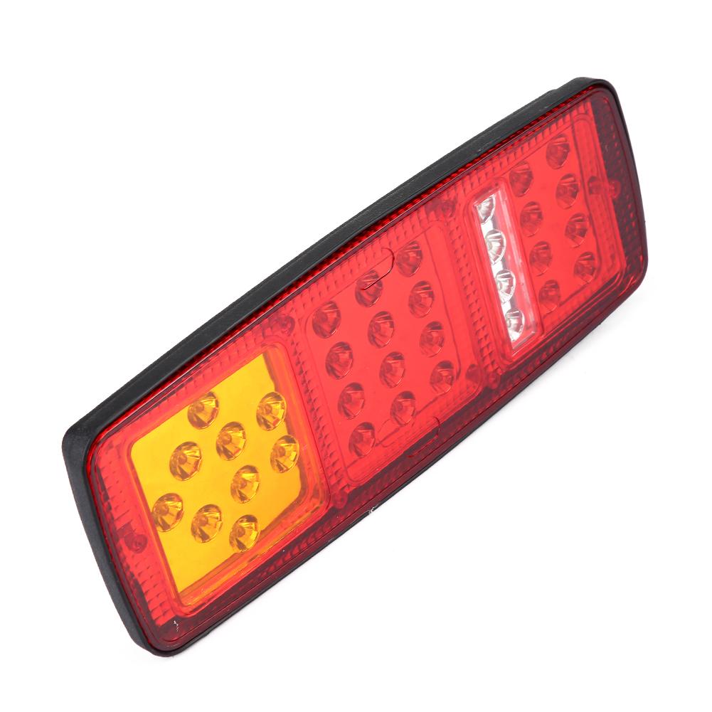 1 Pair LED Indicator Lights Rear Tail Brake Reverse Lamp for 12V Trailer Truck RV