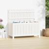 VidaXL Garden Storage Box White 115x49x60 Cm Pine Wood 823837