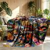 Custom Name Personalized Dragon Ball Print Blanket, Home Decor, Bedroom, Sofa, Camping, Couch, Gifts for Birthday Christmas
