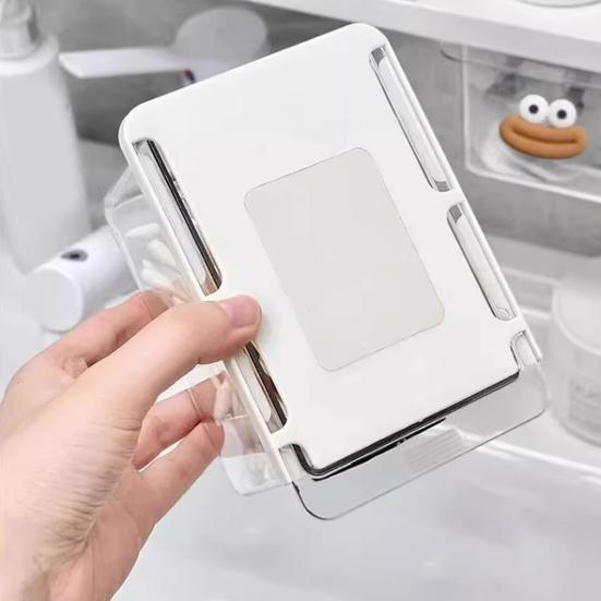 Storage Rack Smooth Pull Transparent Visual Slide Rail Buckle Easy To Use Clear View Storage Organizer Pull-out Pantry Rack