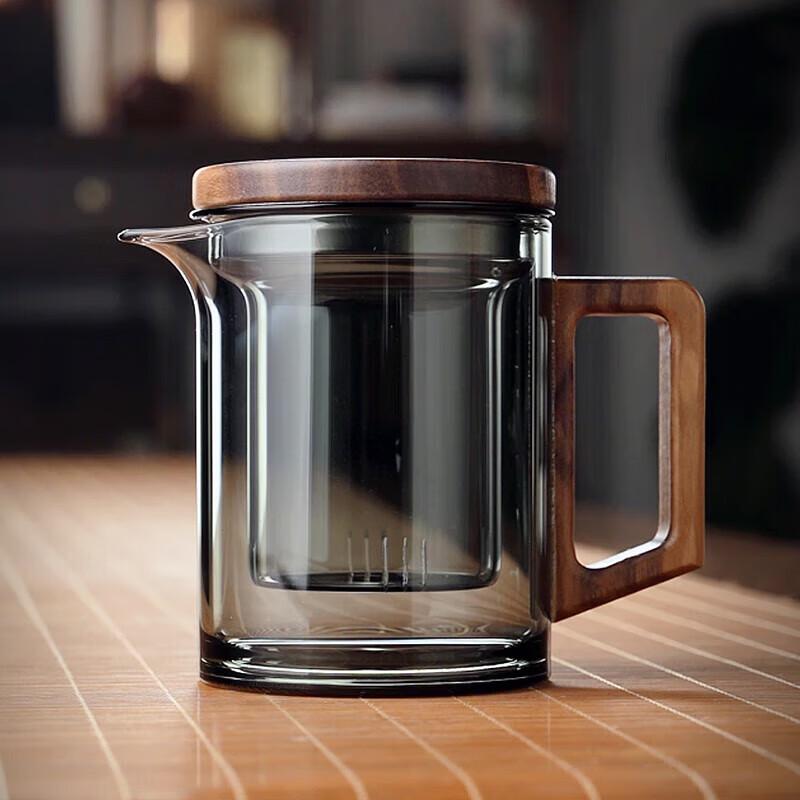 Quandu Thickened Glass Tea Infuser Separation Cup