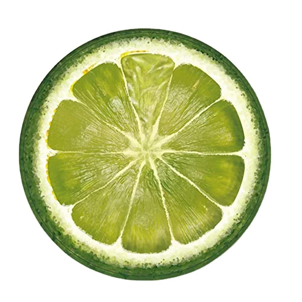 Круглый ковер с 3D-принтом фруктов, коврик для ванной, гостиной, спальни, декор, нескользящие коврики для прихожей, кухонный коврик