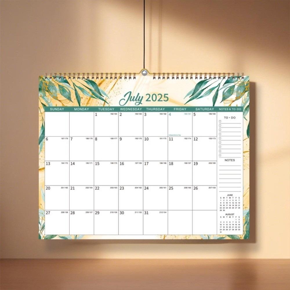 Creative Coil Calendar Spacious 18-Month Calendar Durable Hanging Calendar Wall Mount