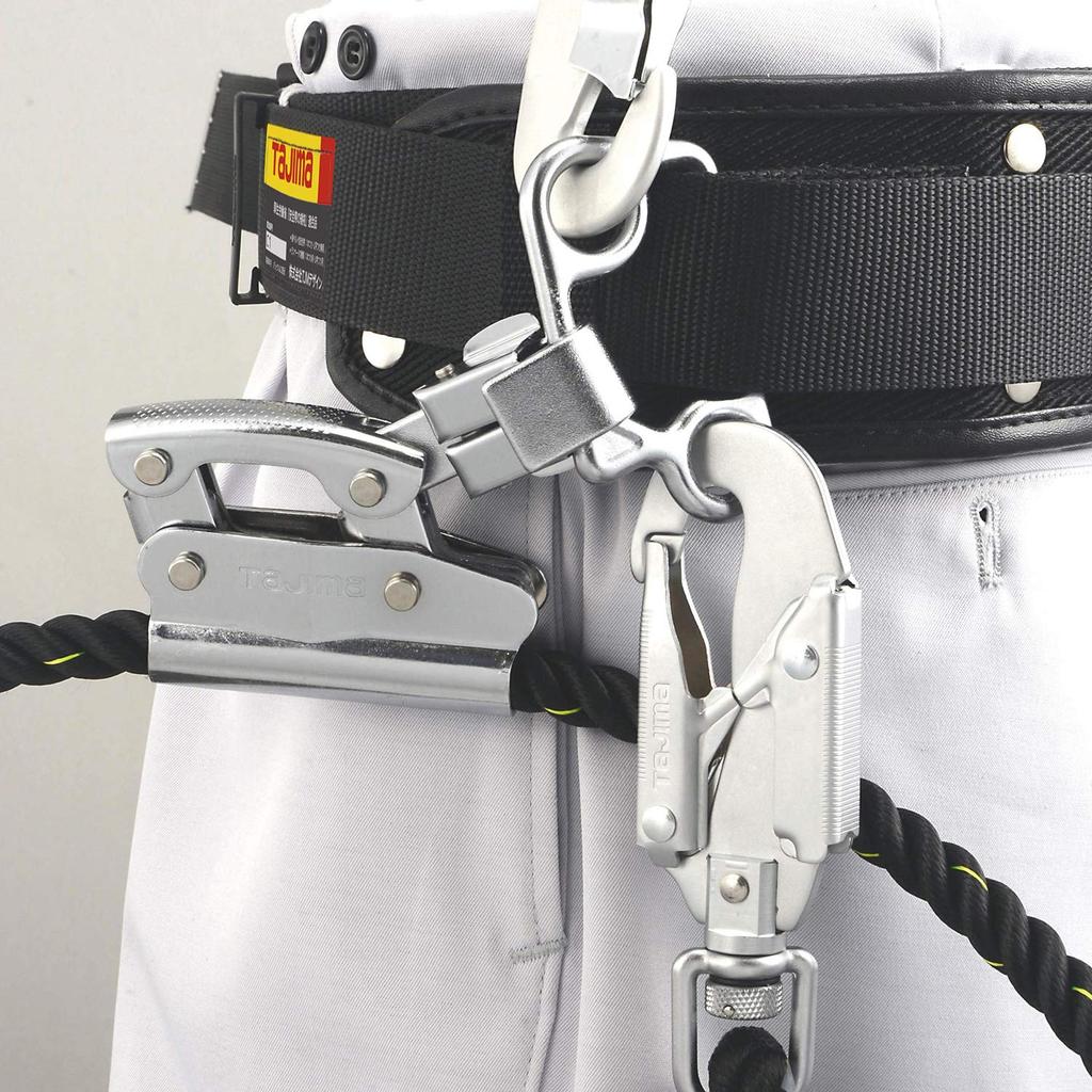 Поясная страховочная система Tajima New Standard для рабочего позиционирования, размер L, с петлей для веревки и малым страховочным блоком, конструкция с мягкой подушкой