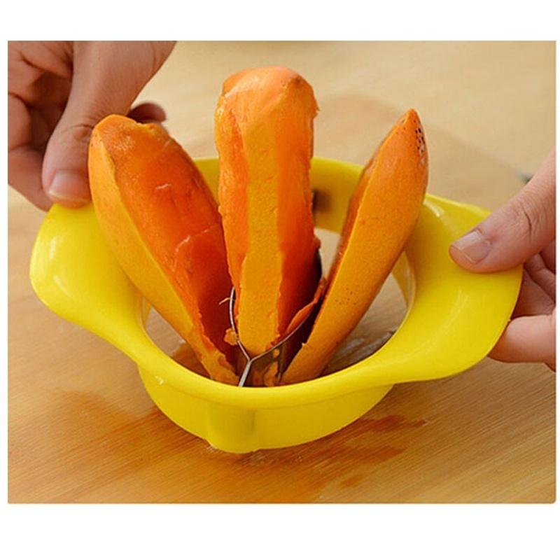 Easy Mango Corer Slicer Cutter Pitter Mango Core Pit Remover Peeler Kitchen Accessories