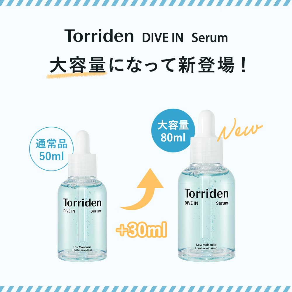 Сыворотка Torriden Dive-In 80 мл [Официальный/Подлинный продукт] Сыворотка-бустер с гиалуроновой кислотой низкомолекулярная Заряд влаги Уход за увлажнением Чувствительная S