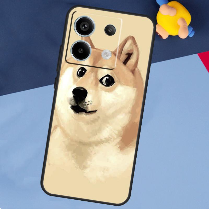 DOGE MEME Shiba Inu Dog Case For Xiaomi Redmi Note 13 12 11 10 9 8 Pro 12S 11S 10S 9S 10A 9C 10C 12C 13C Back Cover