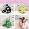 Fun And Charming Dinosaur Print Crossbody Bag For Kids Made Of Breathable Nylon